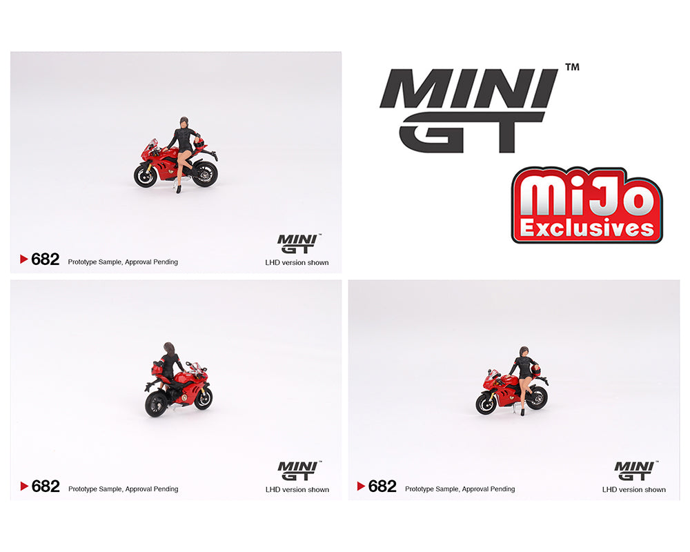 MINI GT 1/64 Ducati Panigale V4 S w/ Ducati Girl Figure