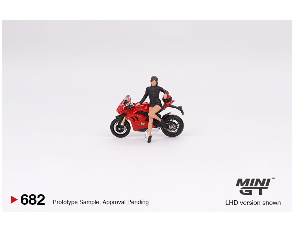 MINI GT 1/64 Ducati Panigale V4 S w/ Ducati Girl Figure