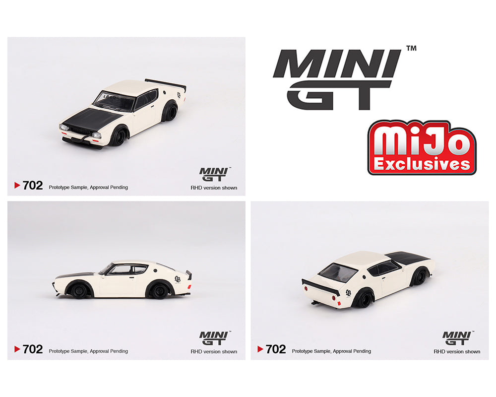 Mini GT 1:64 Nissan Skyline Kenmeri Liberty Walk – White