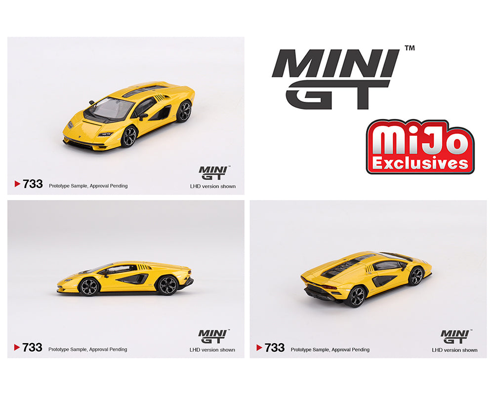 Mini GT 1:64 Lamborghini Countach LPI 800-4 – New Giallo Orion