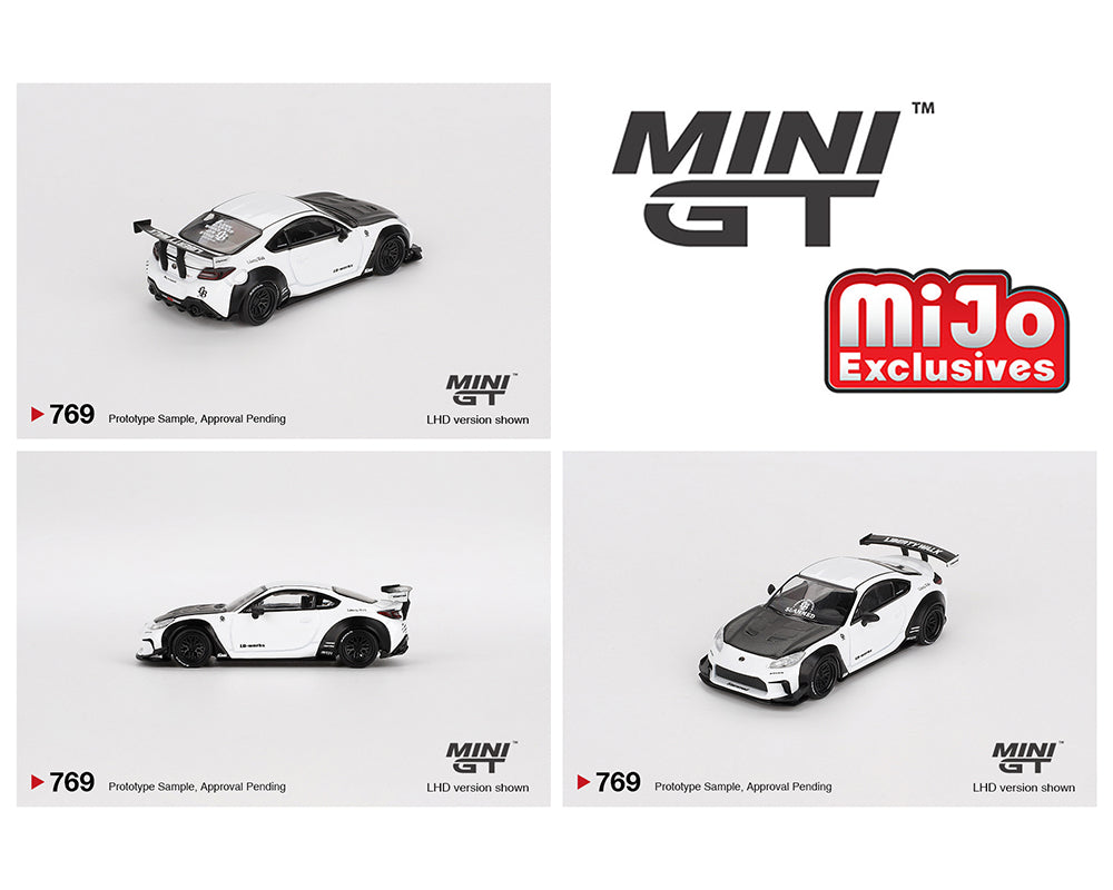 MINI GT 1/64 Toyota GR86 LB★Nation – White- MiJo Exclusives