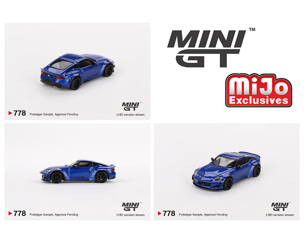 (PRE ORDER) MINI GT 1/64 Nissan Z Pandem – Seiran Blue – Mijo Exclusives