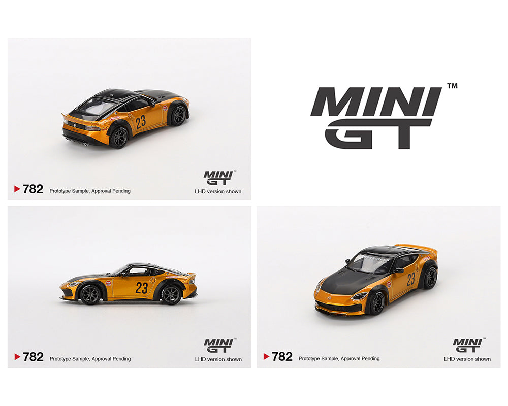 (PRE ORDER) MINI GT 1/64 Nissan Z LB-NATION WORKS – LB Gold – Mijo Exclusives