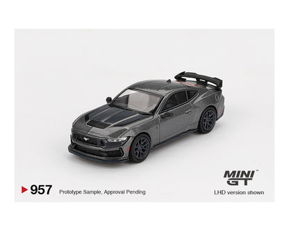 (PRE ORDER) MINI GT 1/64 Ford Mustang Dark Horse 2024 – Carbonized Gray