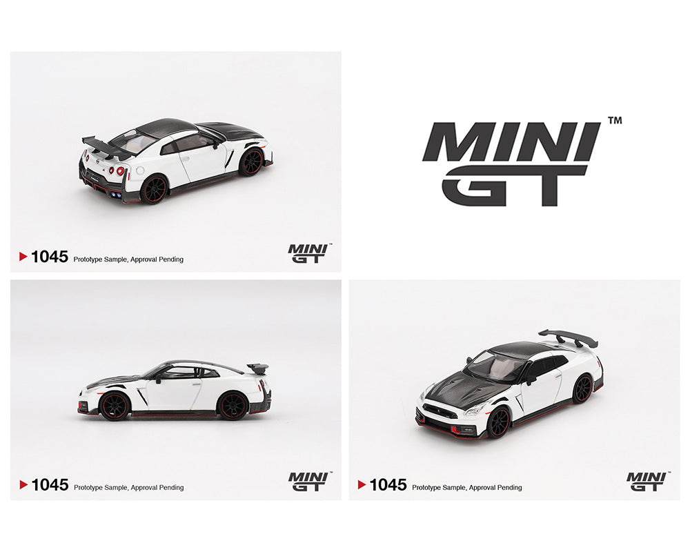 (COMING SOON) MINI GT 1/64 Nissan GT-R Nismo 2024 – Brilliant White Pearl