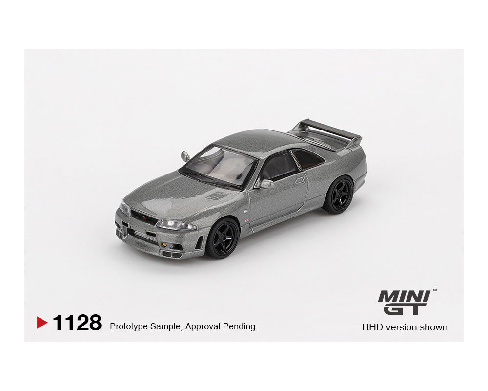 MINI GT 1/64 NISSAN Skyline GT-R Dark Metal Gray (NISMO BCNR33 CRS Version) – Limited Edition