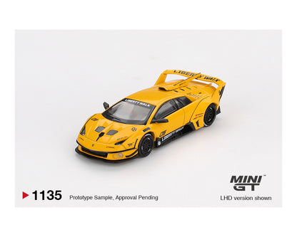 (COMING SOON) MINI GT 1/64 LB-Silhouette WORKS MURCIELAGO GT Evo – Yellow