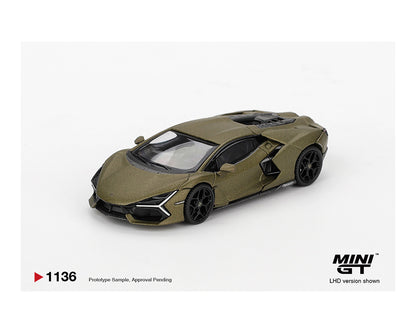 (COMING SOON) MINI GT 1/64 Lamborghini Revuelto – Verde Gea Matte Green