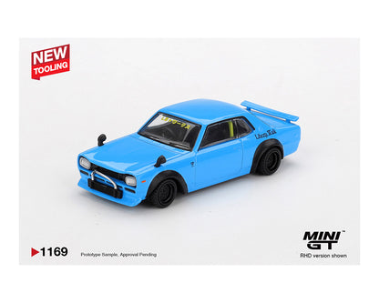 (COMING SOON) MINI GT 1/64 Nissan LB★Works HAKOSUKA – Baby Blue
