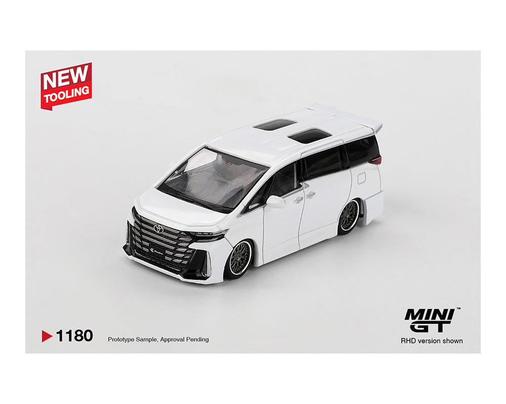 (COMING SOON) MINI GT 1/64 Toyota Alphard 40 KUHL – White – NEW TOOLING!