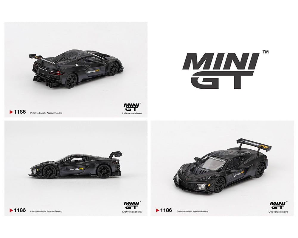(COMING SOON) MINI GT 1/64 Chevrolet Corvette Z06 GT3.R Road America Test car – Black
