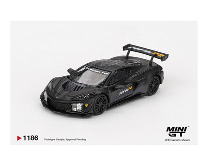 (COMING SOON) MINI GT 1/64 Chevrolet Corvette Z06 GT3.R Road America Test car – Black