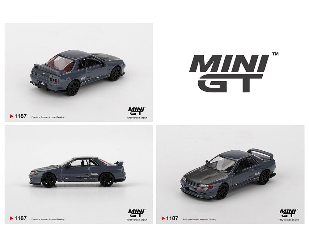 (COMING SOON) MINI GT 1/64 Nissan Skyline GT-R Top Secret VR32 – Stealth Grey