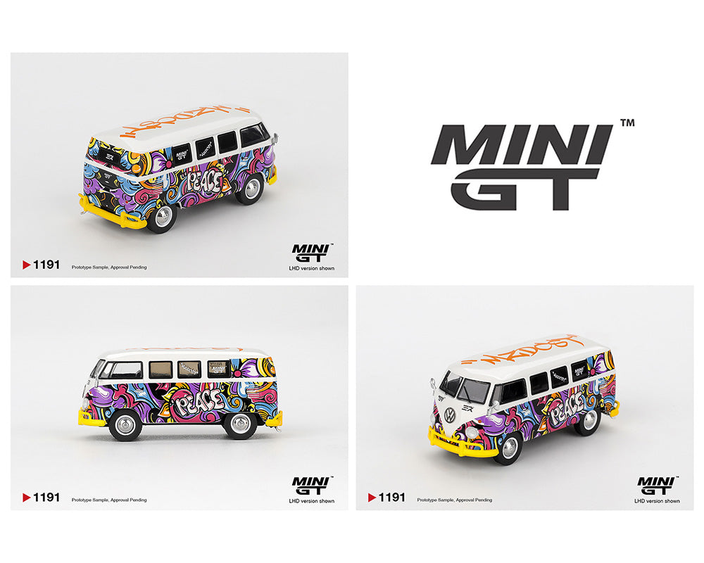 (COMING SOON) MINI GT 1/64 Volkswagen T1 Microbus Mizu Design – New Tooling!
