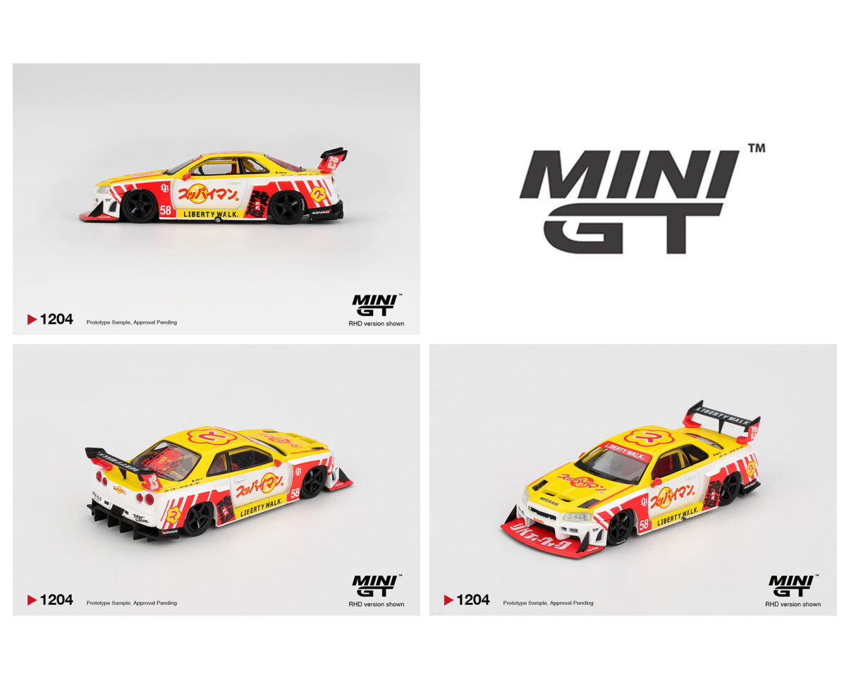 (COMING SOON) MINI GT 1/64 Nissan LB-ER34 Super Silhouette SKYLINE Suppaiman Okinawa