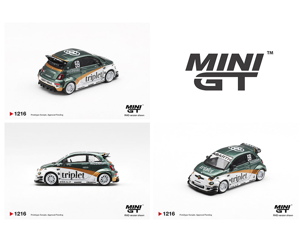 (COMING SOON) MINI GT 1/64 Abarth 595 LB-WORKS TY Edition