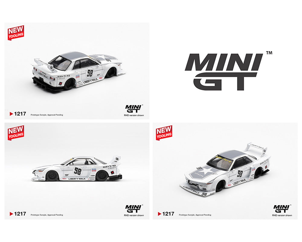 (COMING SOON) MINI GT 1/64 Nissan GT-R32 LB-Kaido Works TAS 2025
