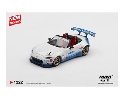(COMING SOON) MINI GT 1/64 Mazda Miata MX-5 (ND) Pandem IMSA – White