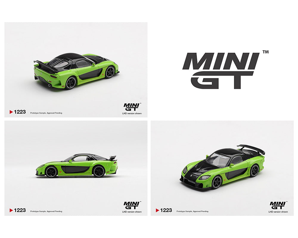 (COMING SOON) MINI GT 1/64 Mazda RX-7 VeilSide Fortune7- Green