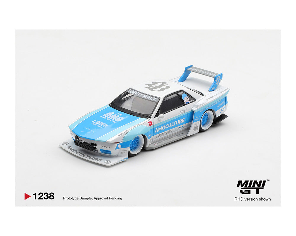 (COMING SOON) MINI GT 1/64 Nissan Skyline GT-R (R32) LBWK Kaido Works AMOCULTURE – Limited Edition