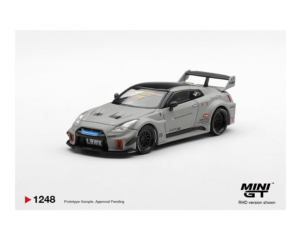 (COMING SOON) MINI GT 1/64 NISSAN LB-Silhouette WORKS GT 35GT-RR Ver.1 – Matt Grey – Limited Edition