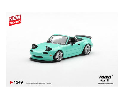(COMING SOON) MINI GT 1/64 Mazda MX-5 (NA) Pandem – Mint Green – Limited Edition
