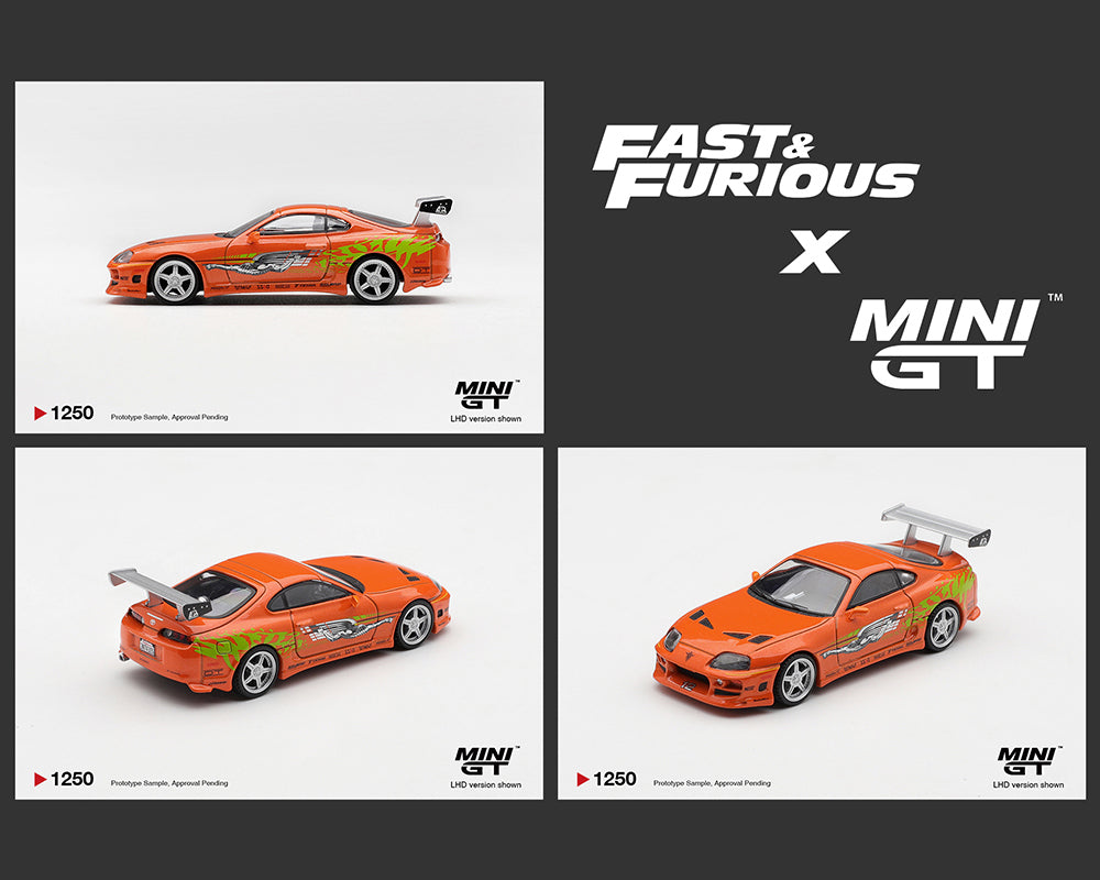 (COMING SOON) MINI GT 1/64 Fast &amp; Furious Toyota Supra BOMEX ” The Fast and the Furious” Brian O’Conner – Limited Edition