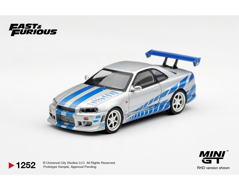 (COMING SOON) MINI GT 1/64 Nissan Skyline GT-R C-West “2 Fast 2 Furious” Brian O’Conner – Limited Edition