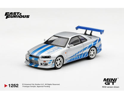 (COMING SOON) MINI GT 1/64 Nissan Skyline GT-R C-West “2 Fast 2 Furious” Brian O’Conner – Limited Edition