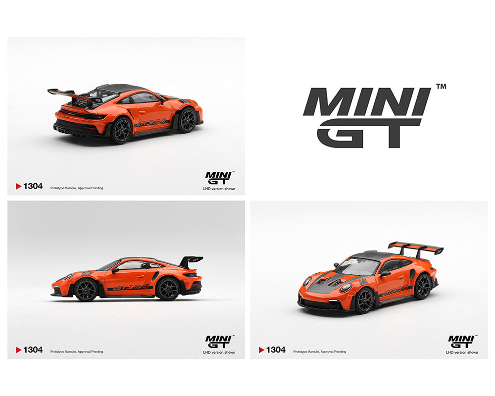 (COMING SOON) MINI GT 1/64 Porsche 911 (992) GT3 RS Weissach Package – Gulf Orange – Limited Edition