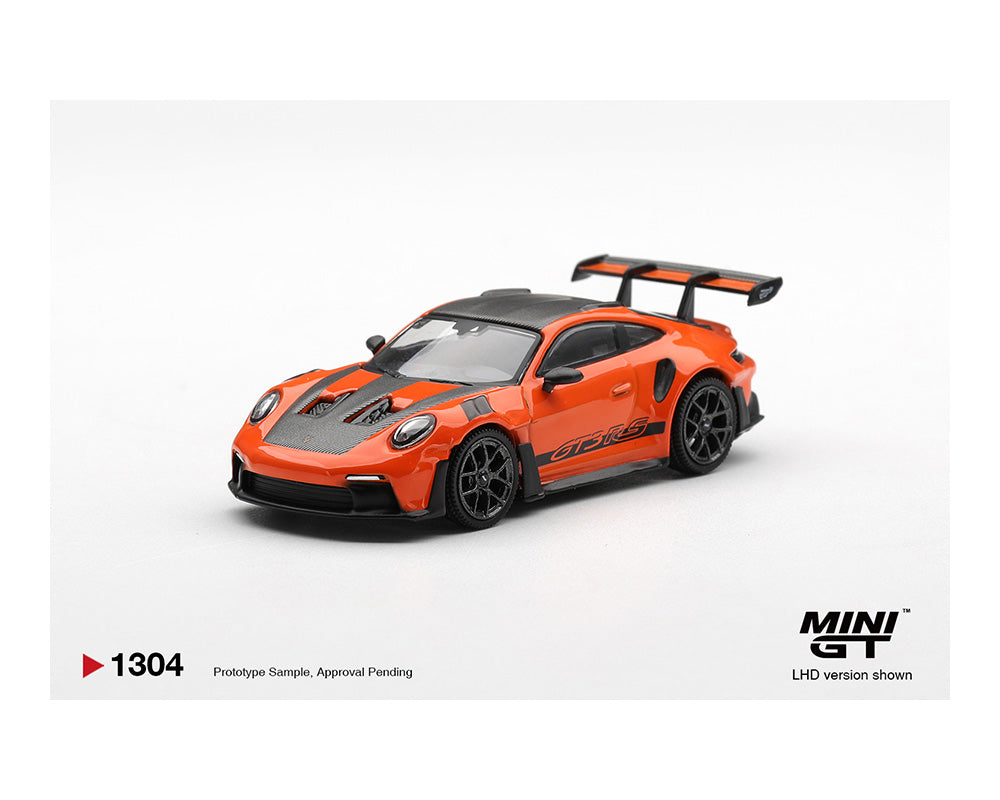 (COMING SOON) MINI GT 1/64 Porsche 911 (992) GT3 RS Weissach Package – Gulf Orange – Limited Edition