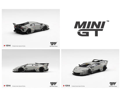 (COMING SOON) MINI GT 1/64 Lamborghini LB-Silhouette WORKS MURCIELAGO GT Evo Fighter – Grey – Limited Edition
