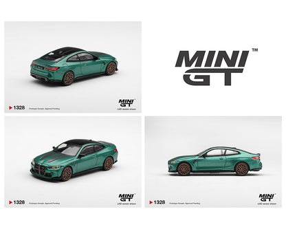 (COMING SOON) MINI GT 1/64 BMW M4 CS Frozen Isle of Man Green Metallic – Limited Edition