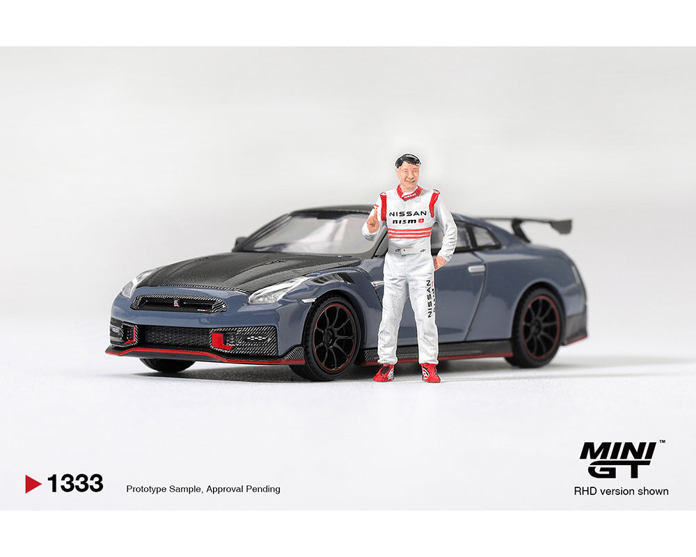 (COMING SOON) MINI GT 1/64 Nissan GT-R Nismo 2024 Tsukuba Production Car Lap Record W / Matsuda Figure Tsugio Matsuda Collection – Limited Editrion