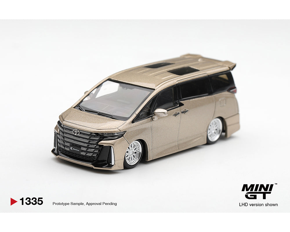 (COMING SOON) MINI GT 1/64 Toyota Vellfire 40 KUHL – Gold Metallic- Limited Edition