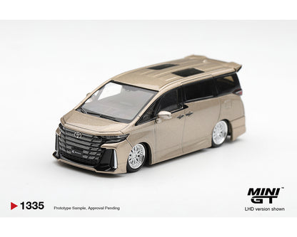 (COMING SOON) MINI GT 1/64 Toyota Vellfire 40 KUHL – Gold Metallic- Limited Edition