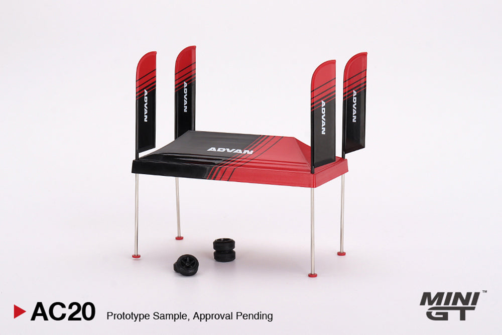 MINI GT 1:64 Paddock Service tent Set “ADVAN”