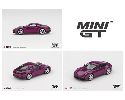 (COMING SOON) MINI GT 1/64 Porsche 911 (992.1) Rubystone Red Set of 4 – Special Edition