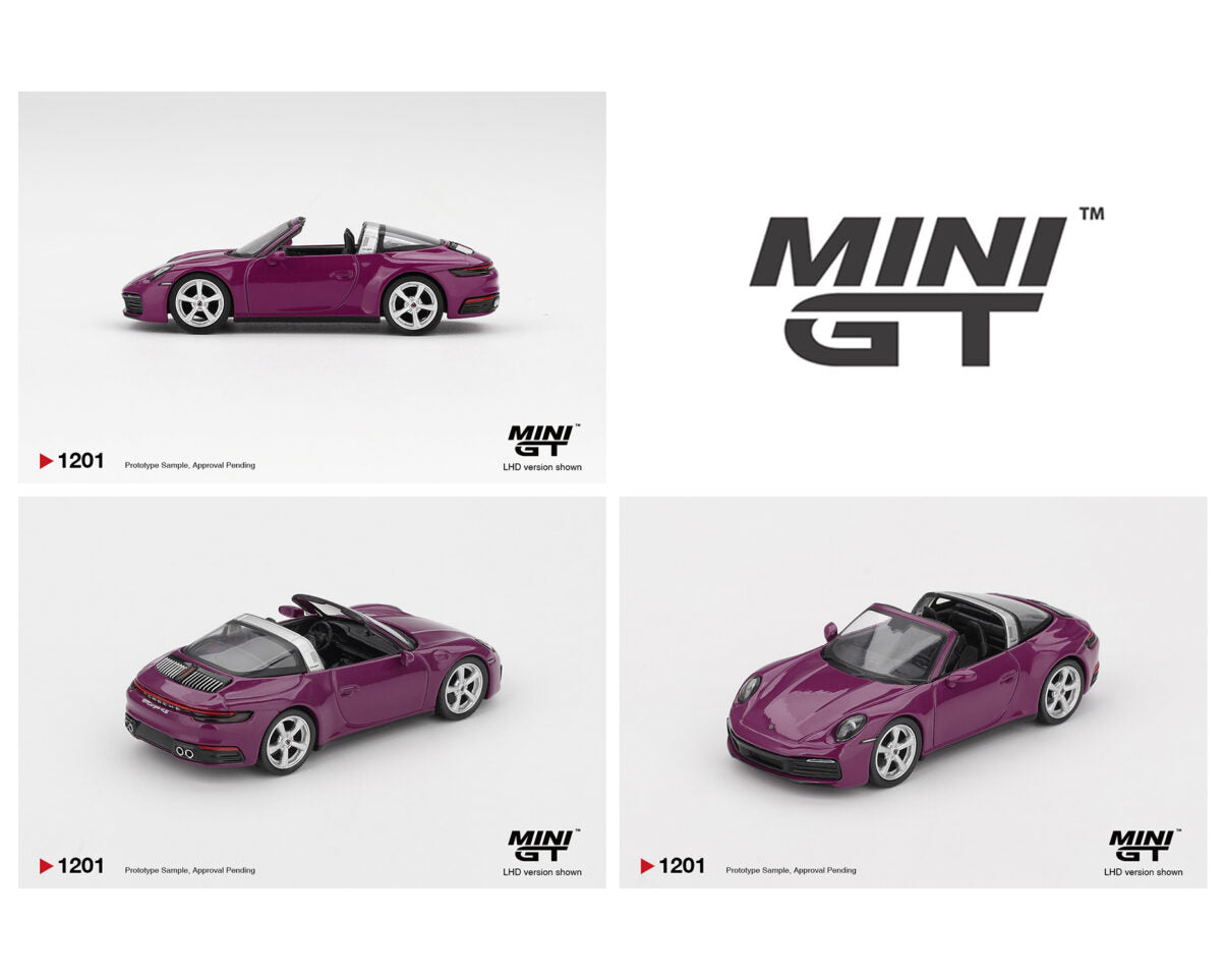 (COMING SOON) MINI GT 1/64 Porsche 911 (992.1) Rubystone Red Set of 4 – Special Edition