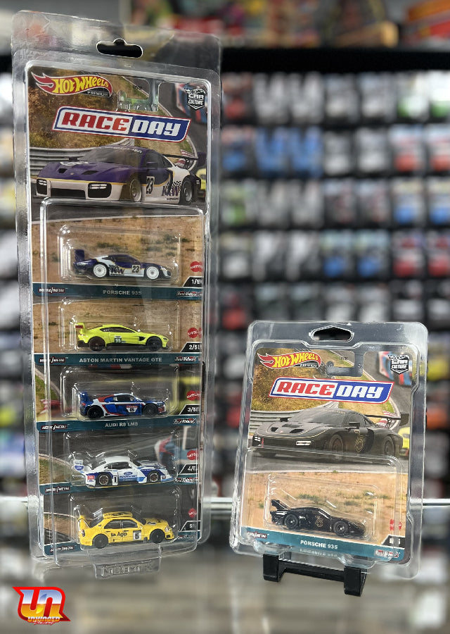 Hot Wheels 1:64 Car Cultures 2023 D Case Race Day Set with Chase