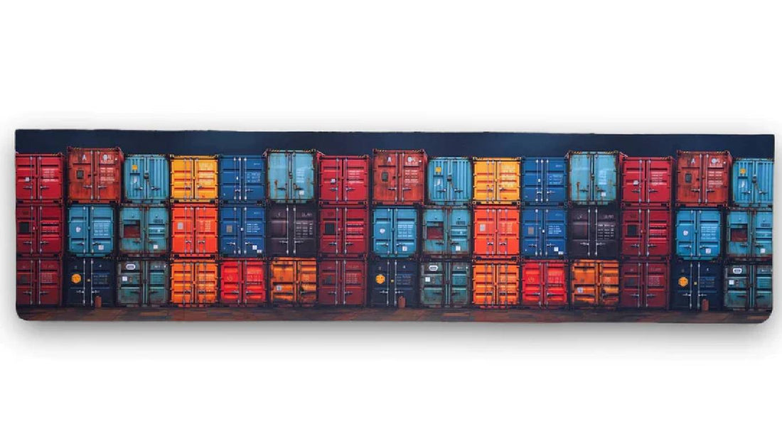TURBO PADS 1/64 SHIPPING CONTAINERS BACKGROUND 70CM X 17.5CM