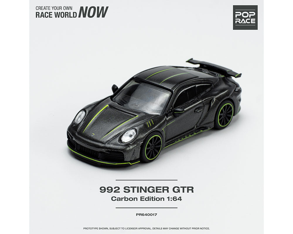 POP RACE 1/64 992 STINGER GTR - CARBON EDITION