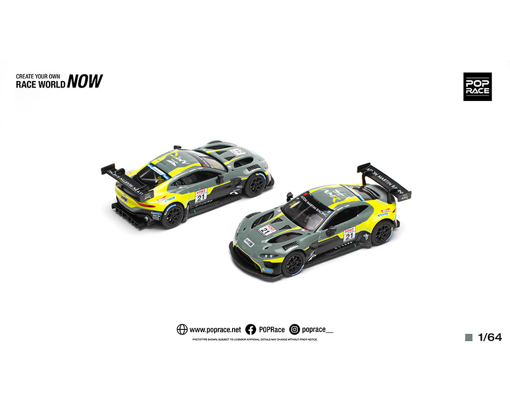 POP RACE 1/64 ASTON MARTIN VANTAGE GT3 N21 2022 NURBURGRING