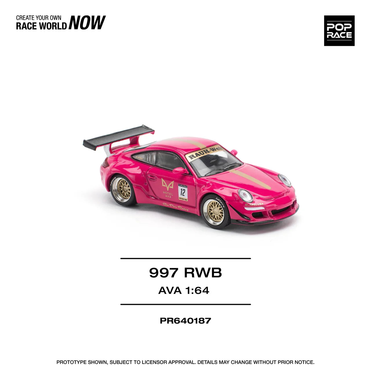 POP RACE 1/64 997 RWB PR64-187
