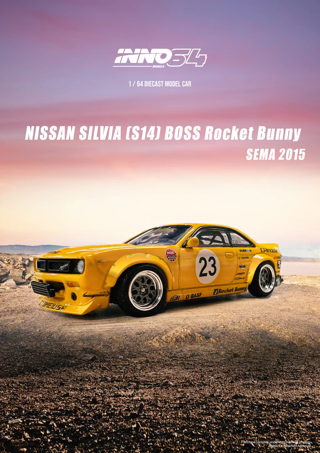 INNO64 1/64 Nissan Silvia S14 BOSS Rocket Bunny SEMA 2015