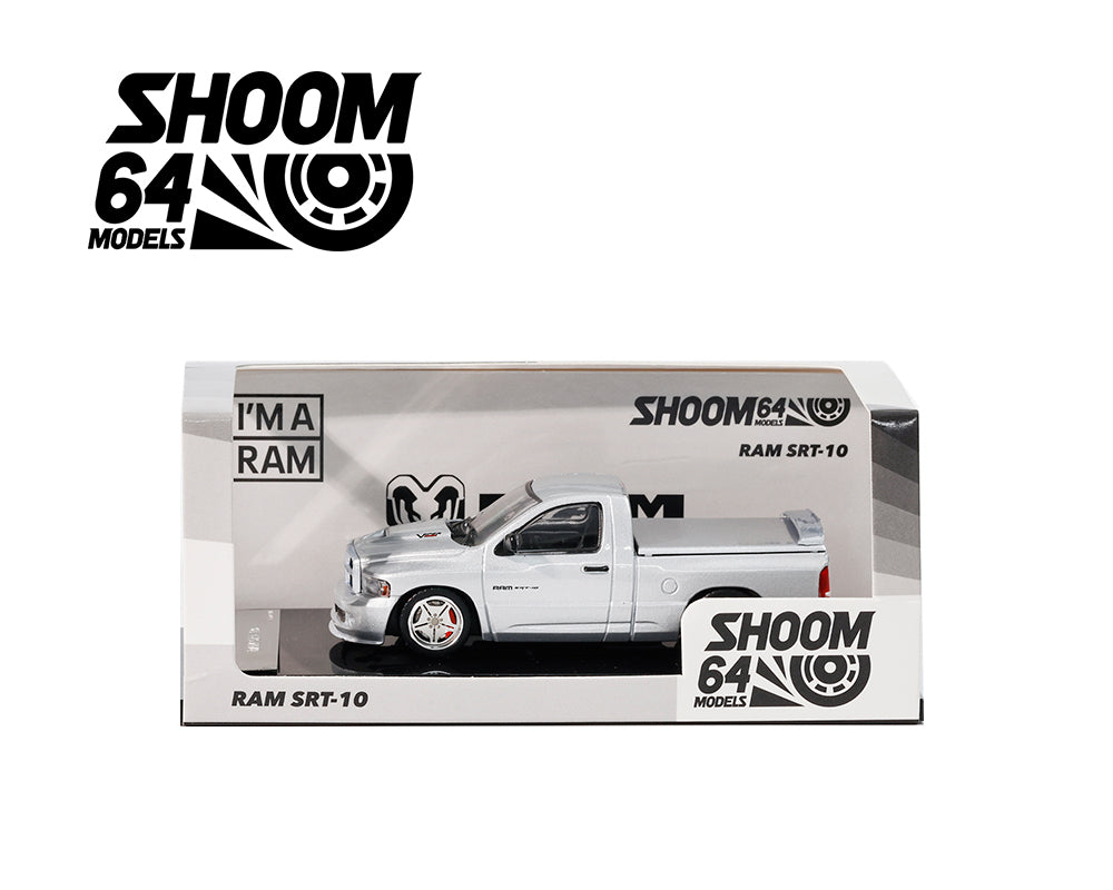 SHOOM64  1/64 DODGE 2003 RAM SR-10 TRUCK SILVER