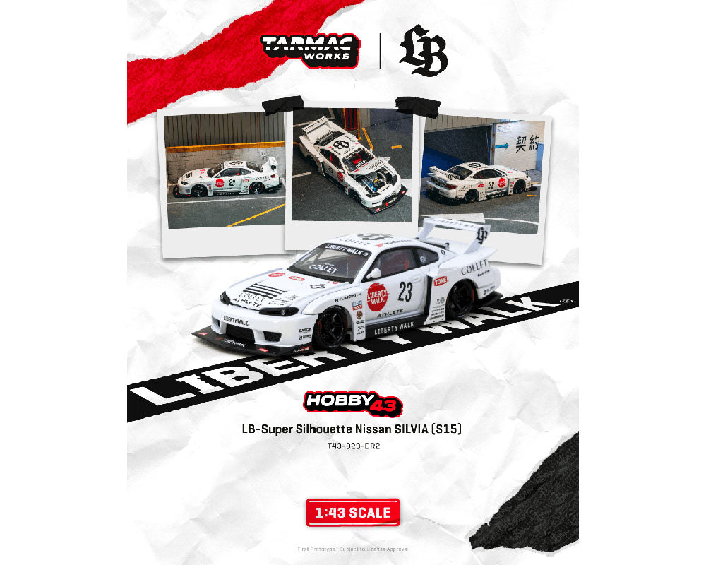 (COMING SOON) Tarmac Works 1:43 LB-Super Silhouette Nissan SILVIA (S15) Drift 2025