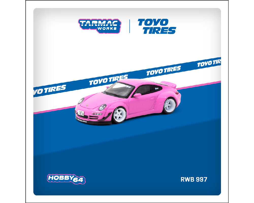(PRE ORDER) Tarmac Works 1:64 RWB 997 Toyo Tires – Pink – Hobby64