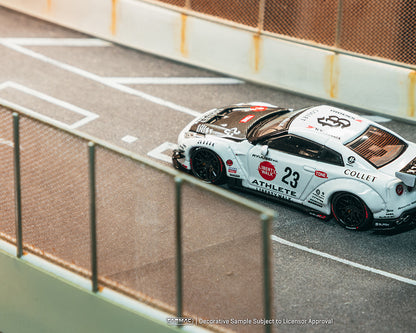 (COMING SOON) Tarmac Works 1:64 LB-WORKS NISSAN GT-R R35 type 2 With Oil Can – White