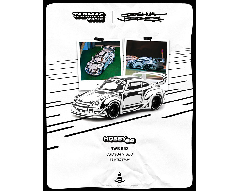 (COMING SOON) Tarmac Works 1:64 RWB 993 – Designed by JOSHUA VIDES – Hobby64